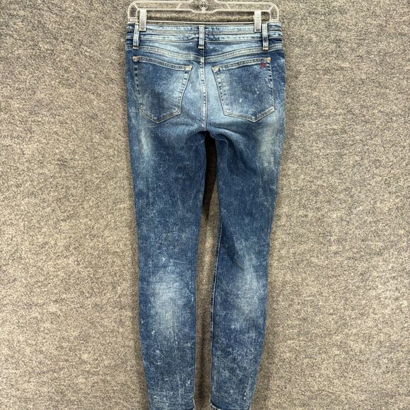 MM Vintage Jeans Women 26 Plus Blue Denim Medium Wash Mid Rise Skinny Pockets - Picture 2 of 8